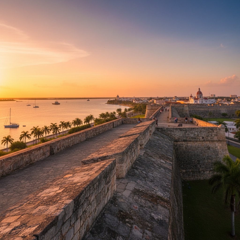 Las Murallas city walls, Cartagena