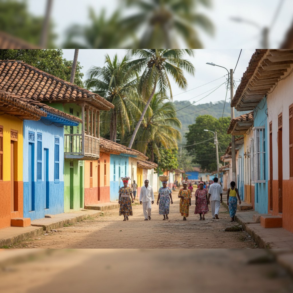 San Basilio de Palenque, first free African town in the Americas