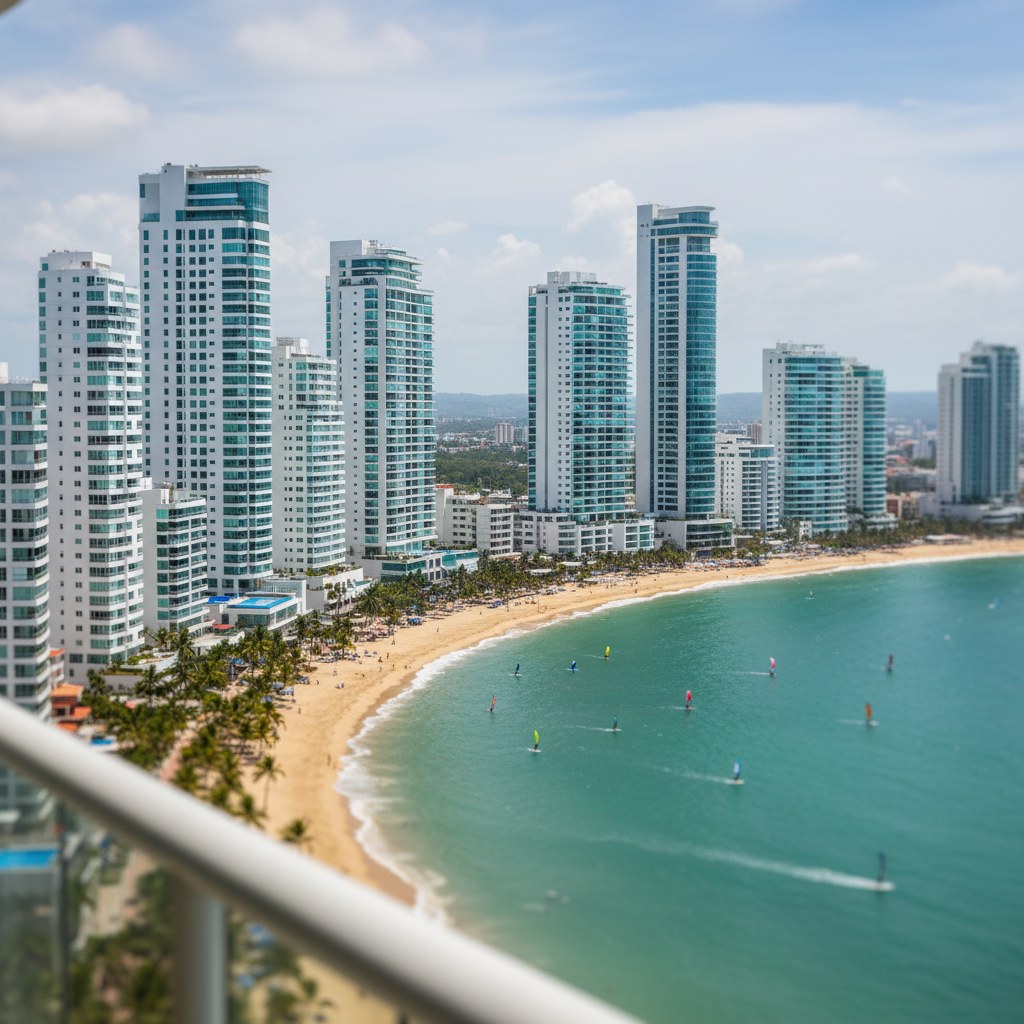 Bocagrande beach, Cartagena