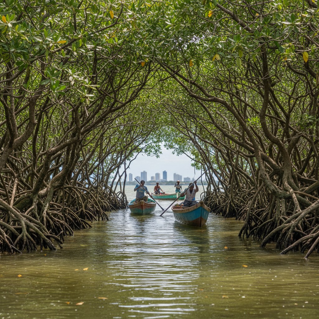Cienaga de Juan Polo mangrove tunnels, La Boquilla
